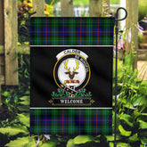 Clan Calder Tartan Crest Garden Flag  - Welcome  LL39 Clan Calder Tartan Today
